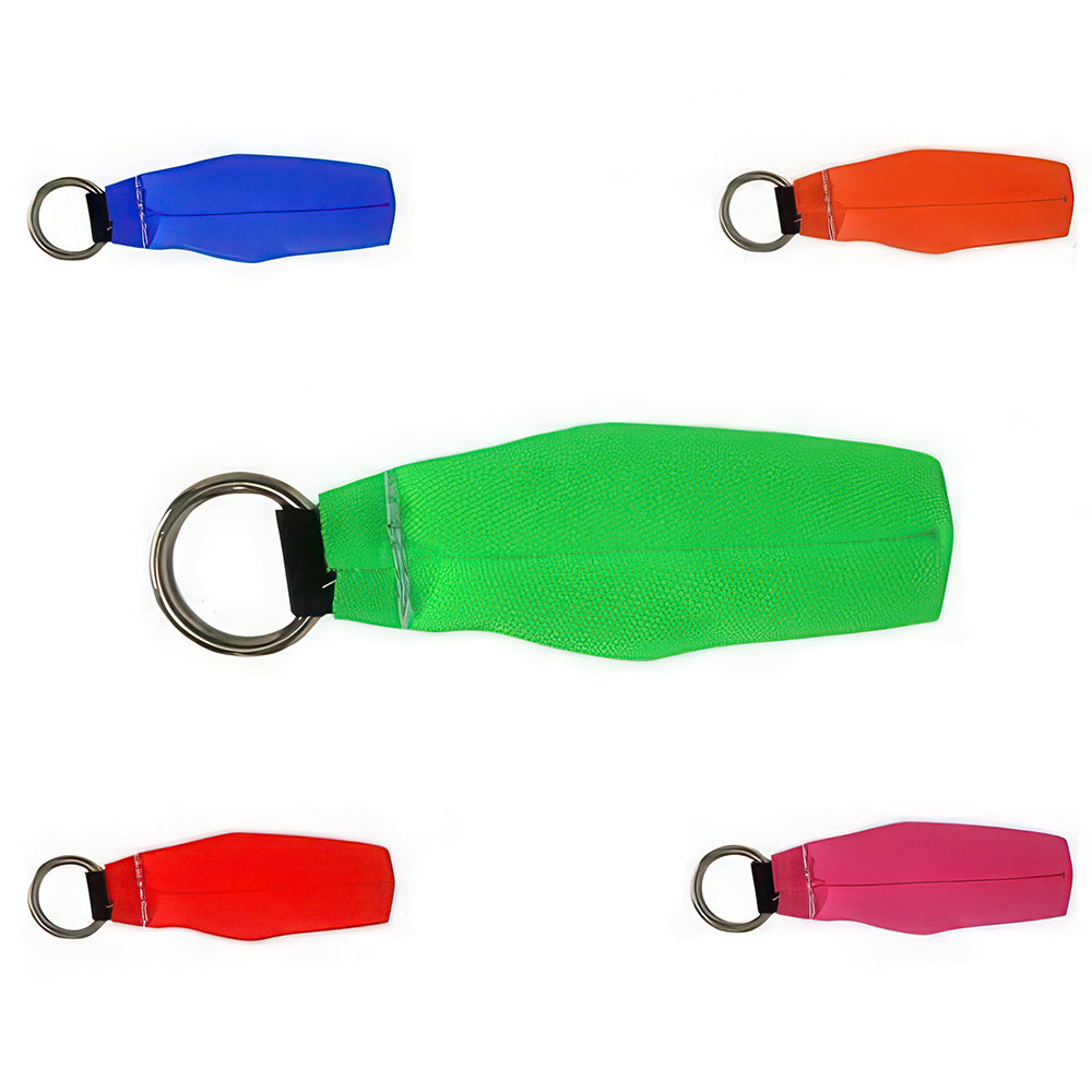 Tight, aerodynamic Buckingham (regular) throw bags with double-stitched seams and a nickel-plated ring. Colour-coded by weight, for hand throws or a Big Shot.