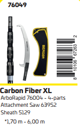 BERGER HYBRID (CARBON) TELESCOPIC POLE SAW KIT 6.13M