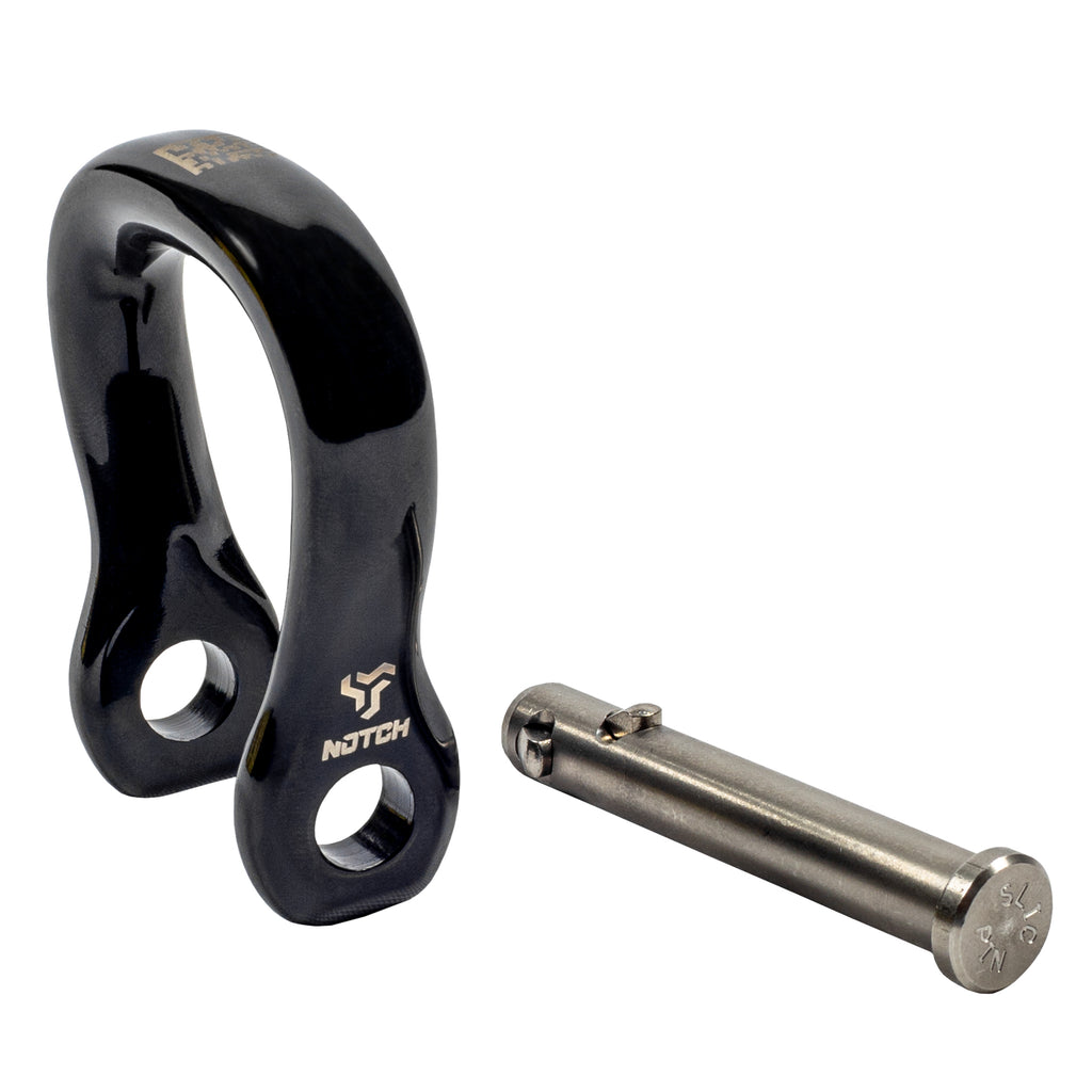 The Notch Quickie steel connector is a compact, CE-certified anchor and redirect device for arborists and climbers. Half the size of a carabiner — strong, safe, and versatile. 5