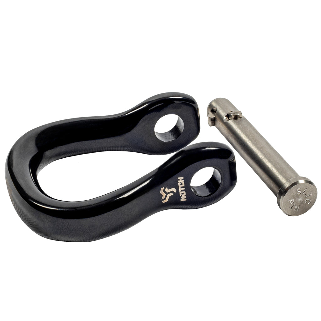 The Notch Quickie steel connector is a compact, CE-certified anchor and redirect device for arborists and climbers. Half the size of a carabiner — strong, safe, and versatile. 6