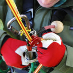 person using ART LockJack 2 with Swivel. Premium mechanical ascent and descent device for professional arborist doubled rope climbing systems. Buy at cannings
