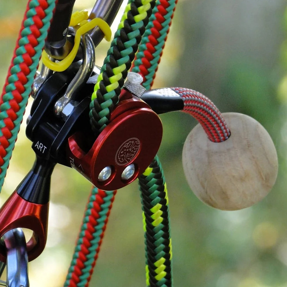 close up of ART LockJack 2 with Swivel in use. Premium mechanical ascent and descent device for professional arborist doubled rope climbing systems. Buy at Cannings australia wide