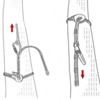Drawing of ART SnakeAnchor in use on a tree - Cannings