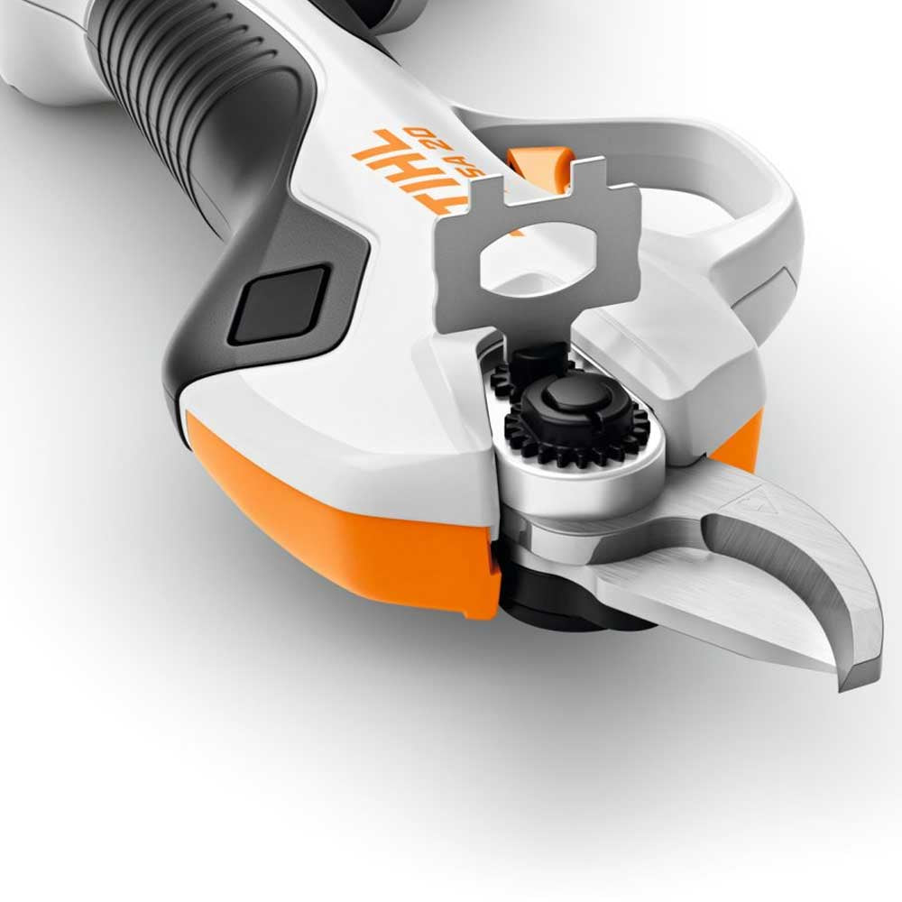 STIHL ASA 20 battery secateurs, part of the AS System. Includes battery and charger. Powerful, lightweight pruning tool for effortless cutting. Available at Cannings — your STIHL Elite Dealer. 5